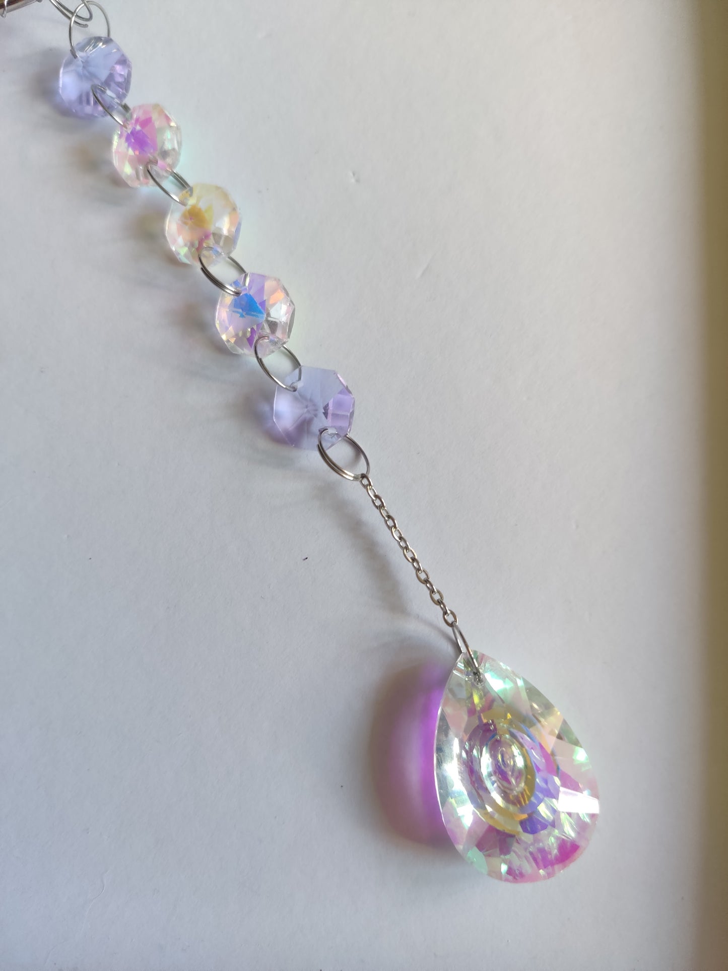 Handgjord Kristallprydnad - Lila Fönsterdekoration