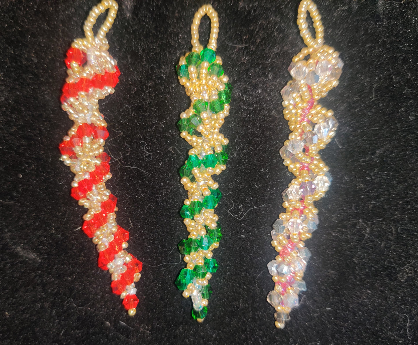 Julgransistappar 3-pack - Grön, Röd & Silver