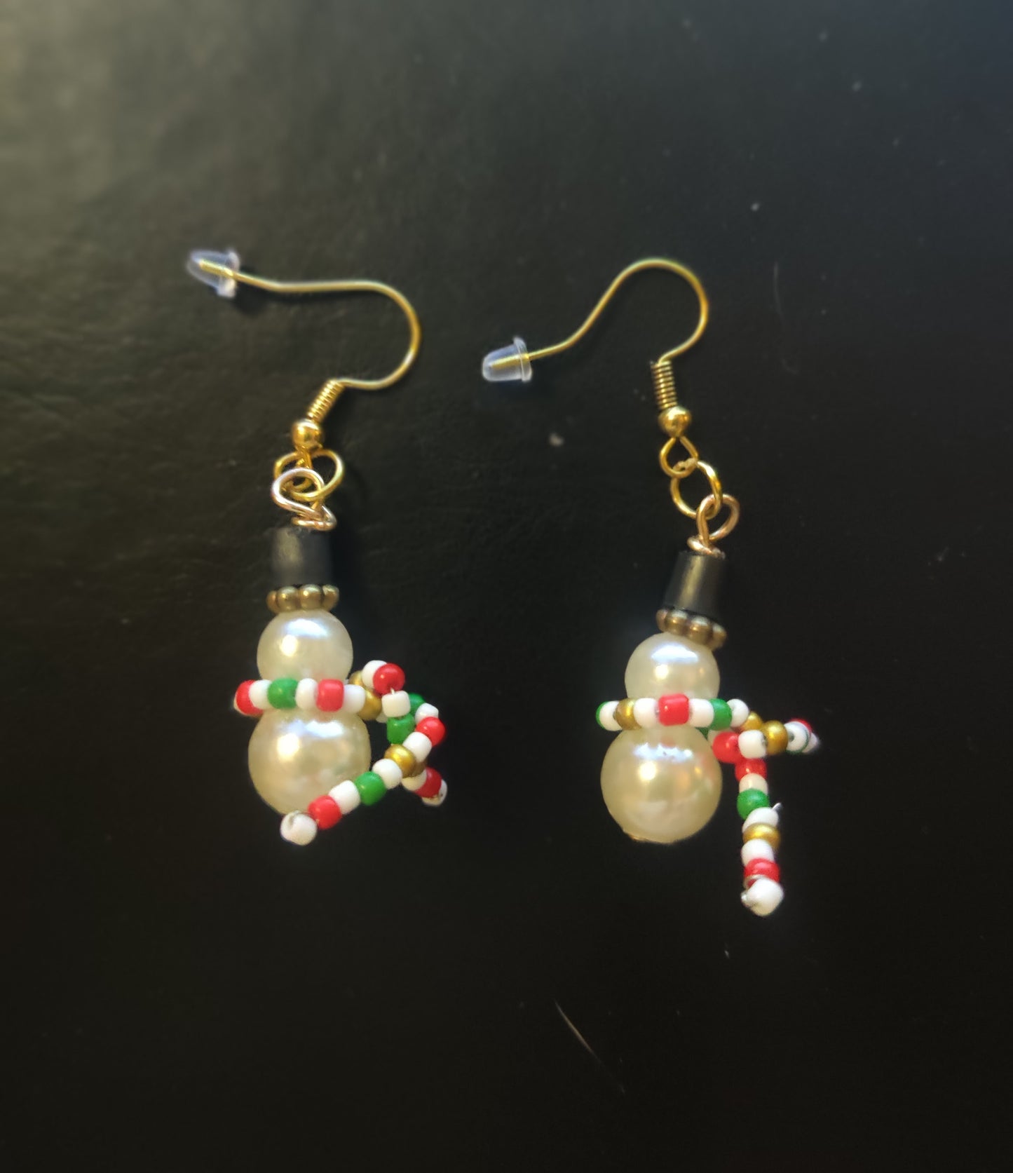 Örhängen - Snögubbe med halsduk