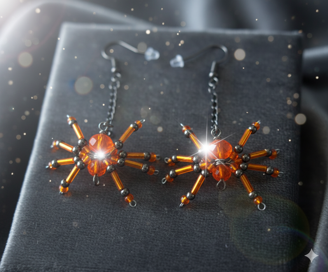 Halloween Spindelörhängen