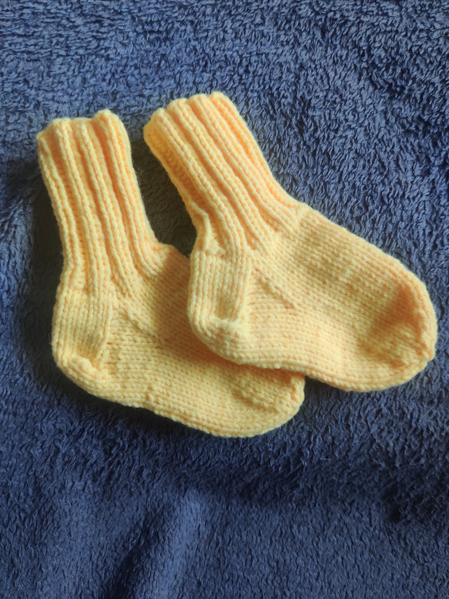 Handstickade babysockor - Bomull