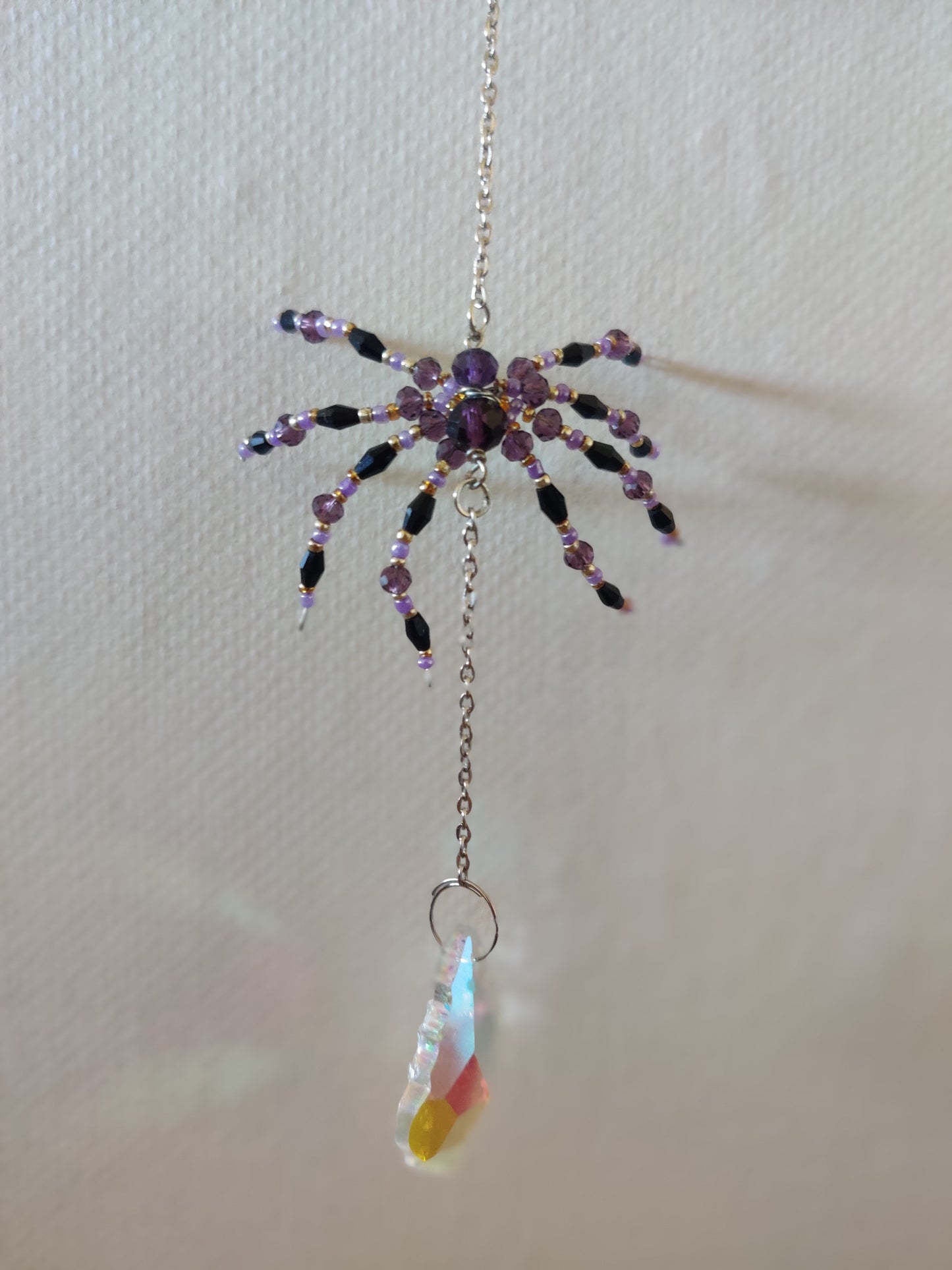 Halloween Drömfångare med Spindlar och Spindelnät - Handgjord