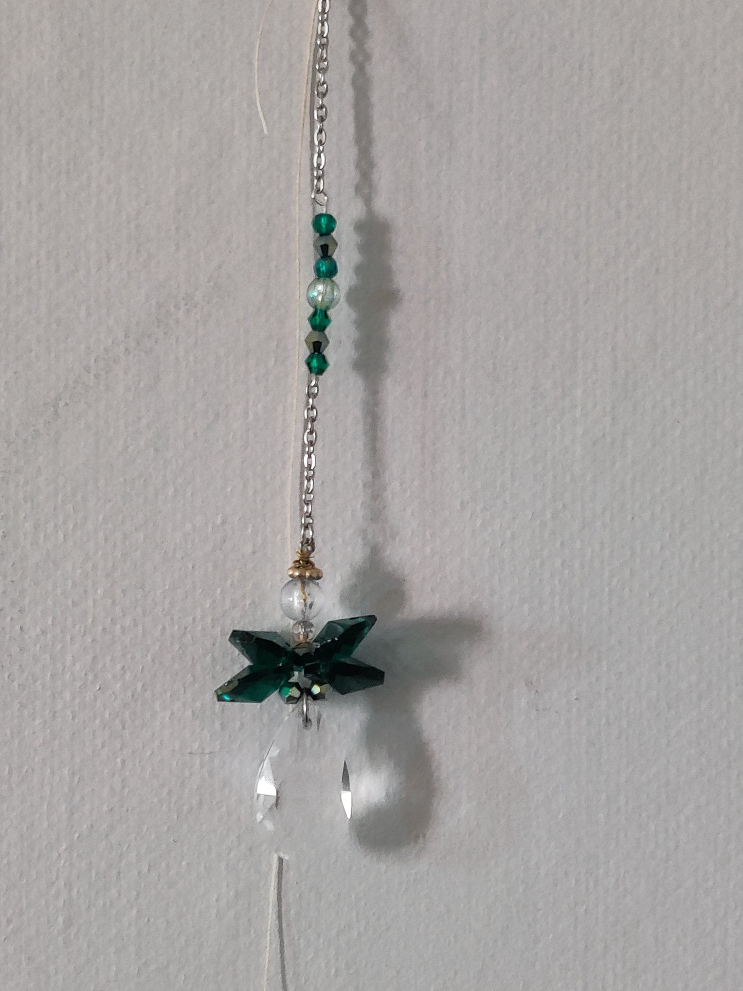 Handgjord Skyddsängel med Kristaller - 17 cm