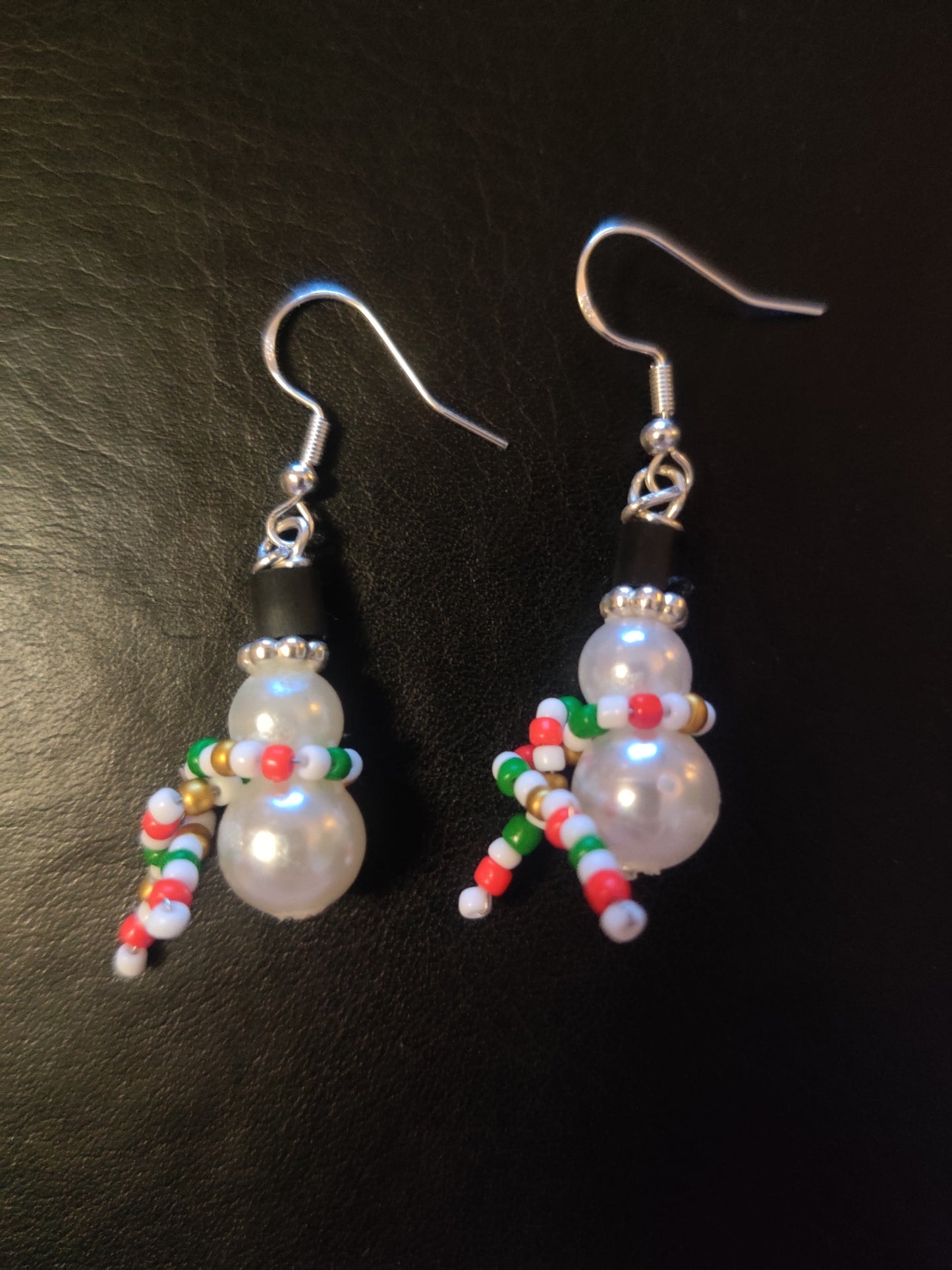 Örhängen - Snögubbe med halsduk