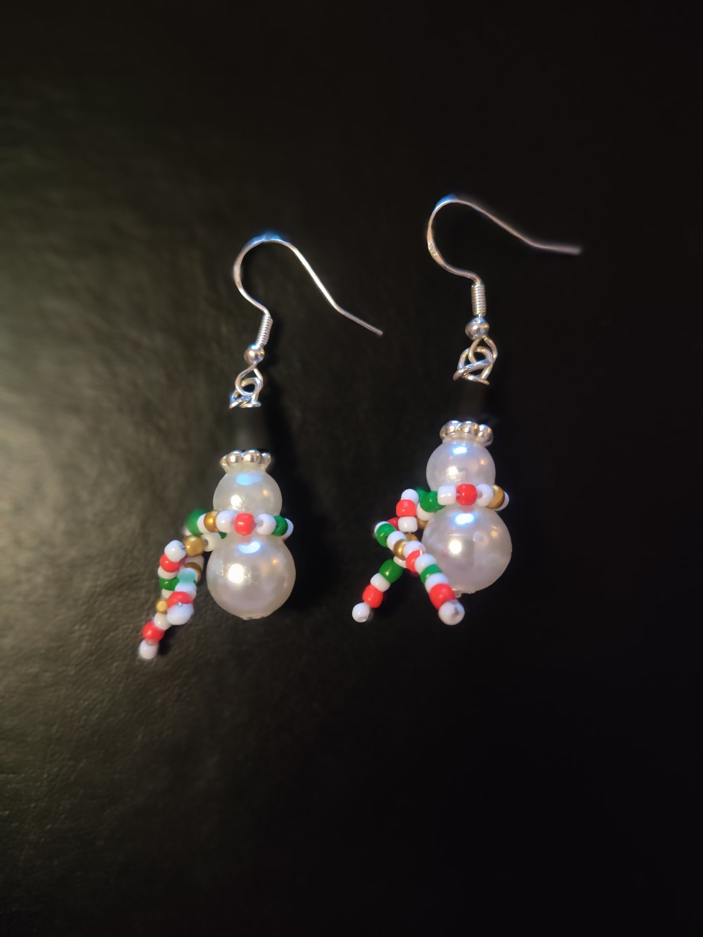 Örhängen - Snögubbe med halsduk