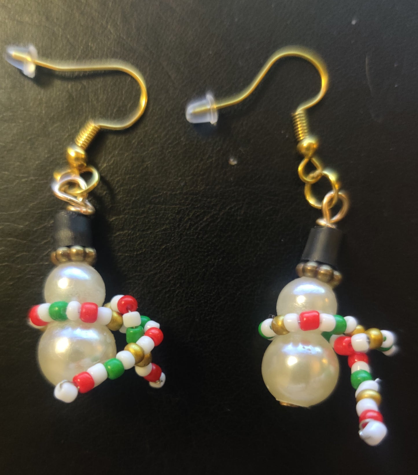 Örhängen - Snögubbe med halsduk