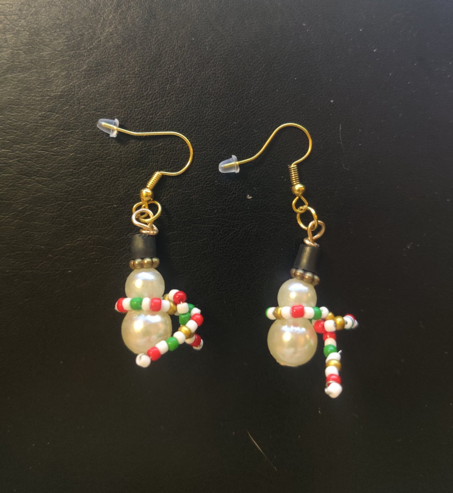 Örhängen - Snögubbe med halsduk