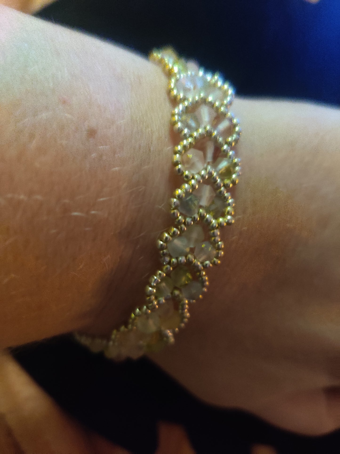 Pärlarmband med Hjärtmönster