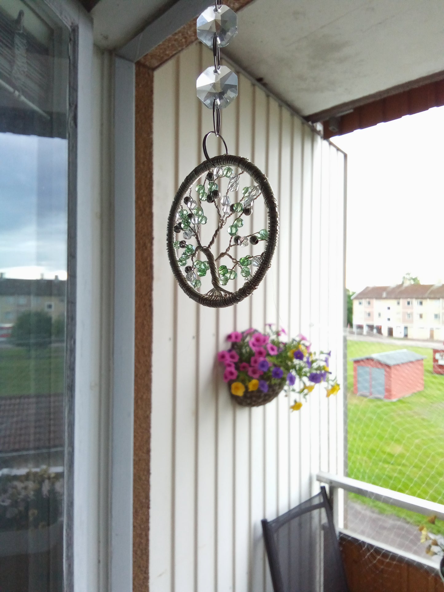 Suncatcher Livets träd – Mintgrön