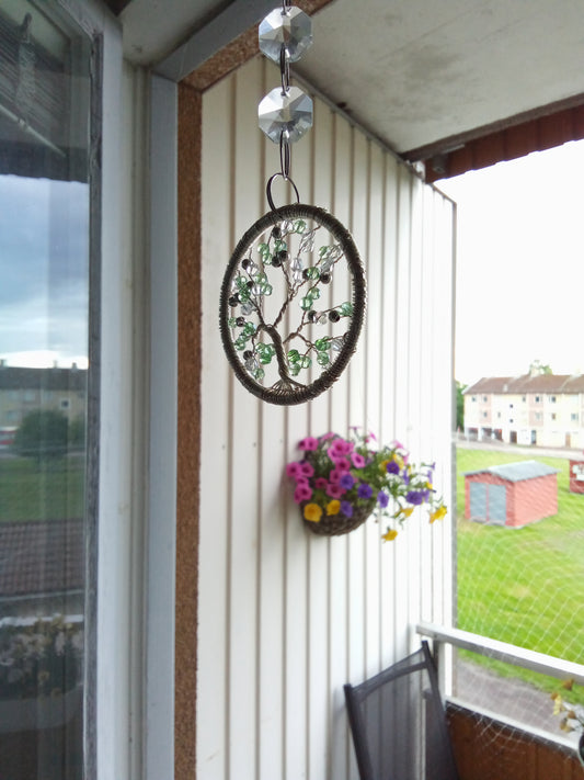 Suncatcher Livets träd – Mintgrön