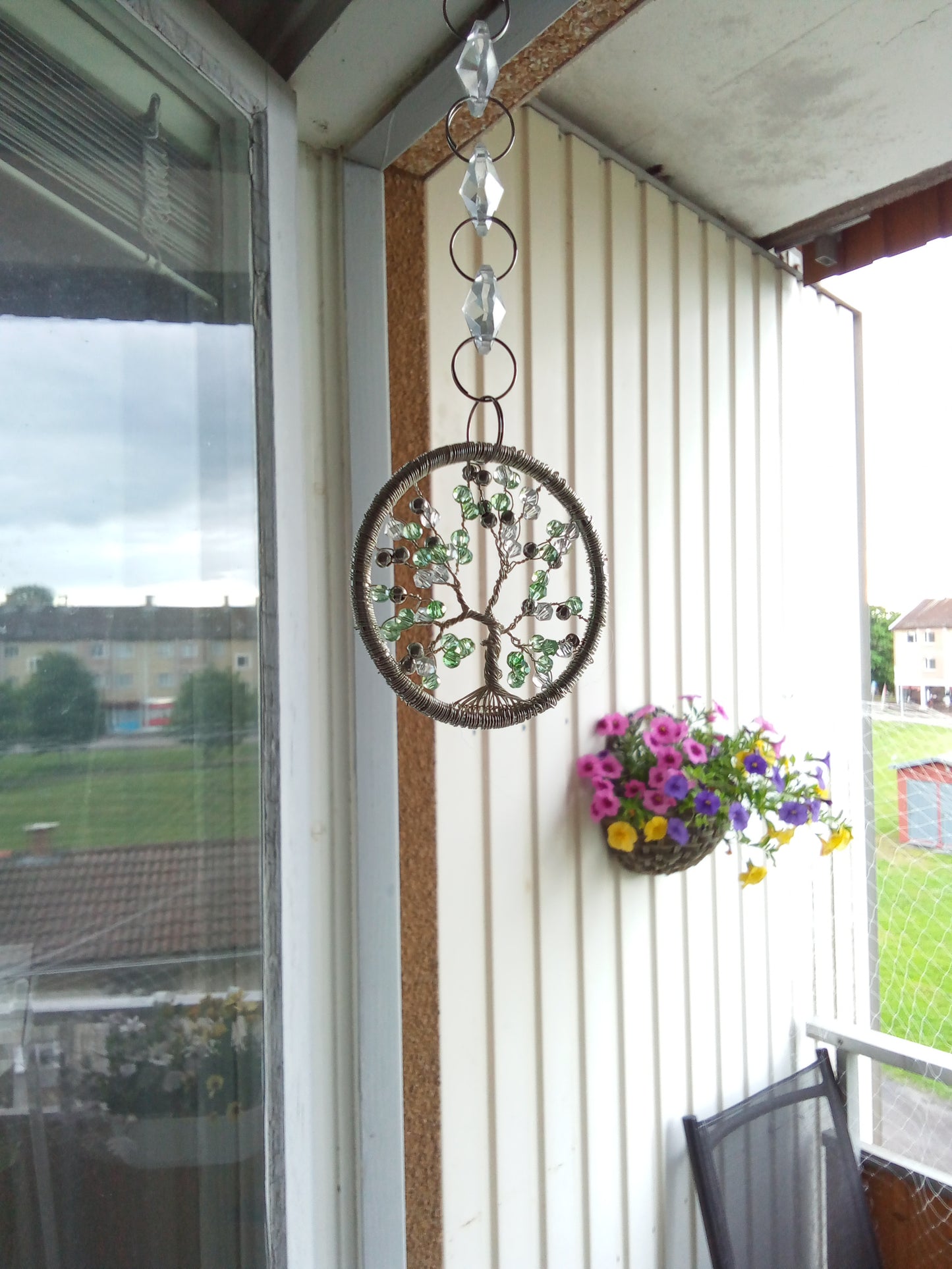 Suncatcher Livets träd – Mintgrön