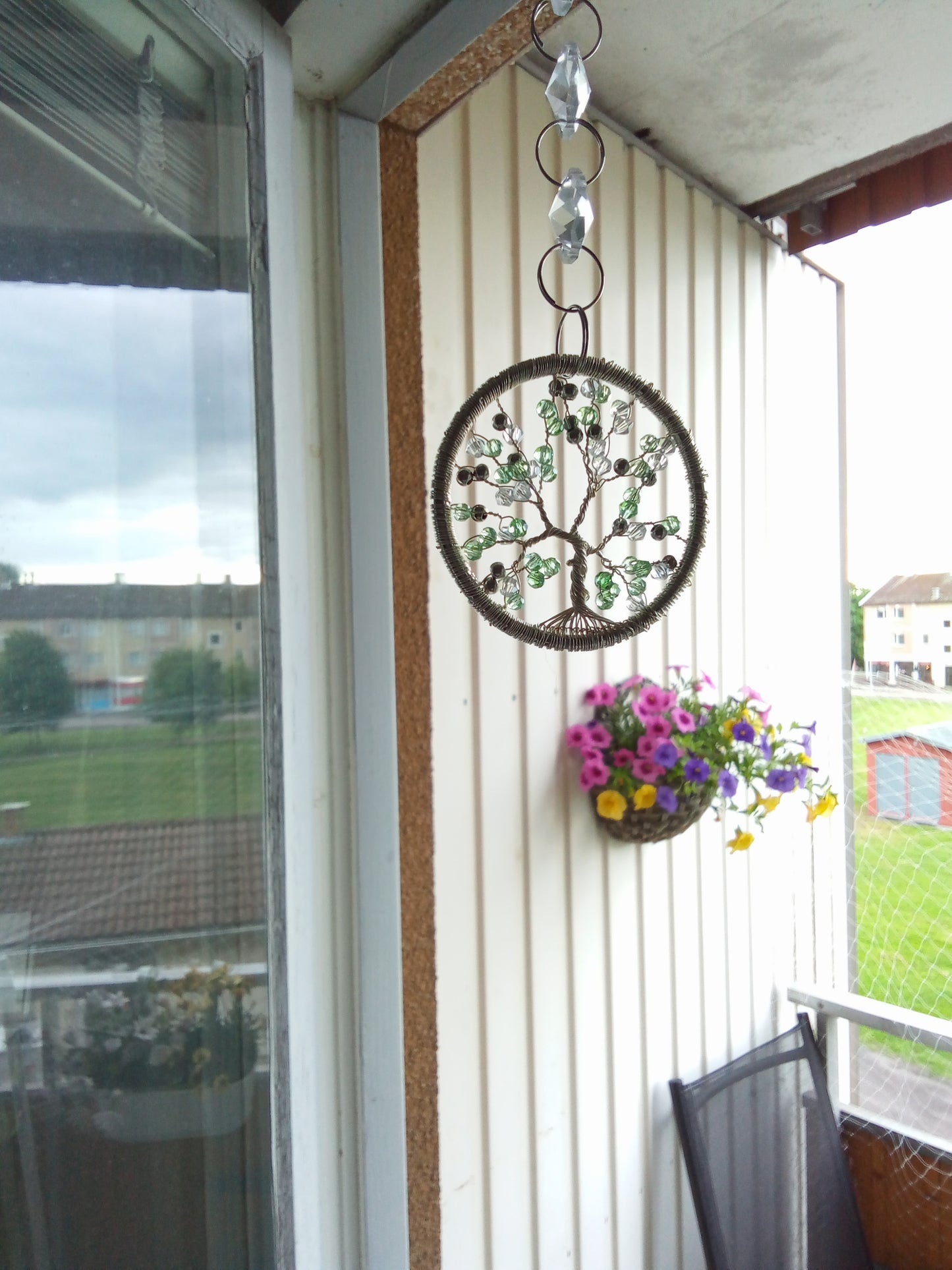 Suncatcher Livets träd – Mintgrön