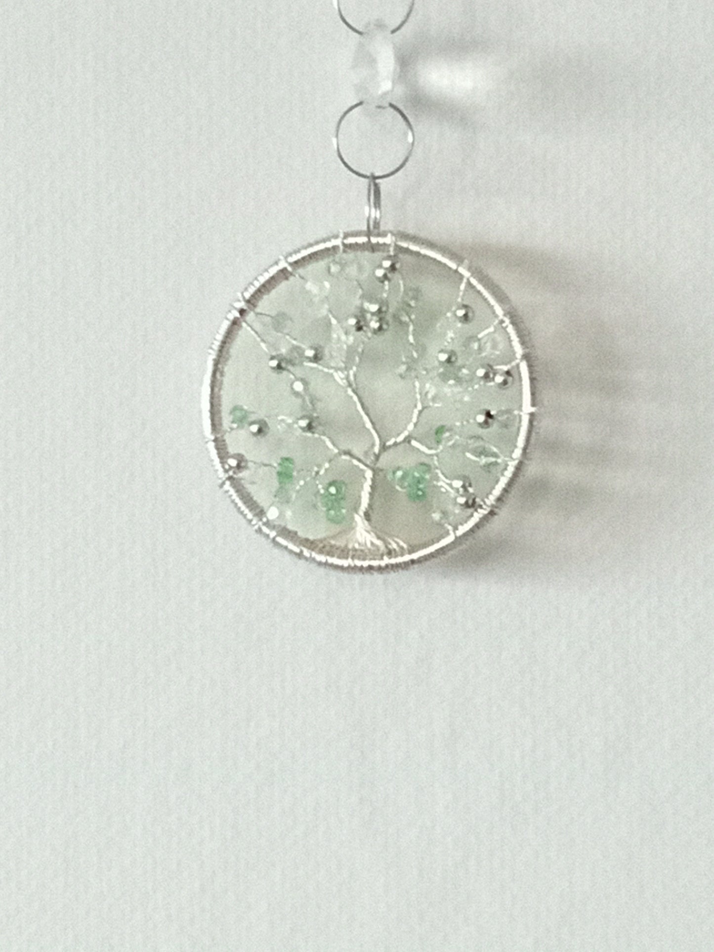 Suncatcher Livets träd – Mintgrön
