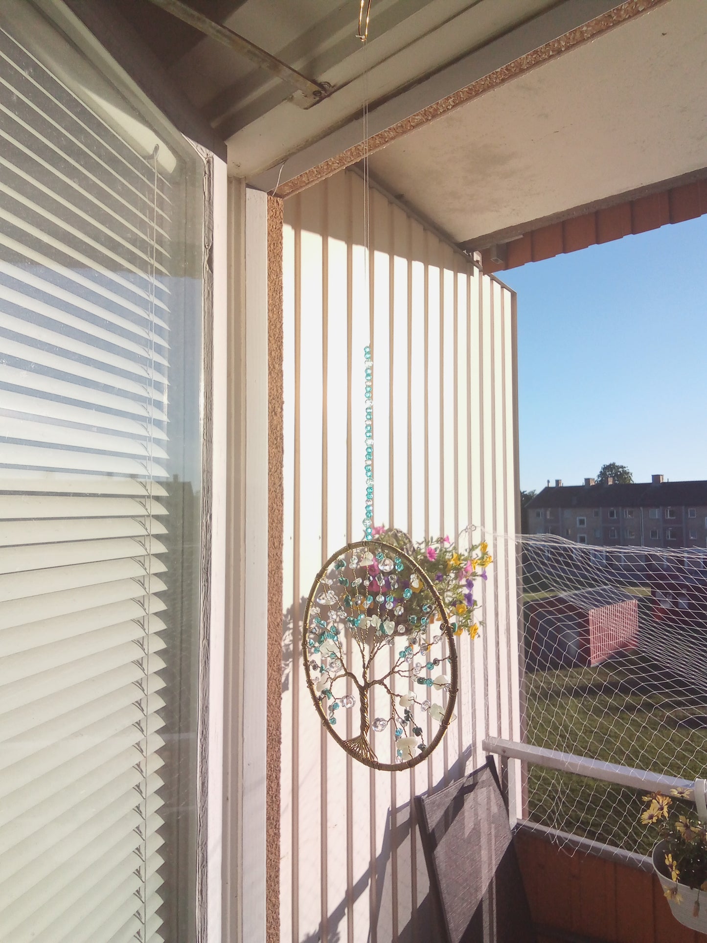 Suncatcher Livets träd – Jade, Aventurin & Turkos