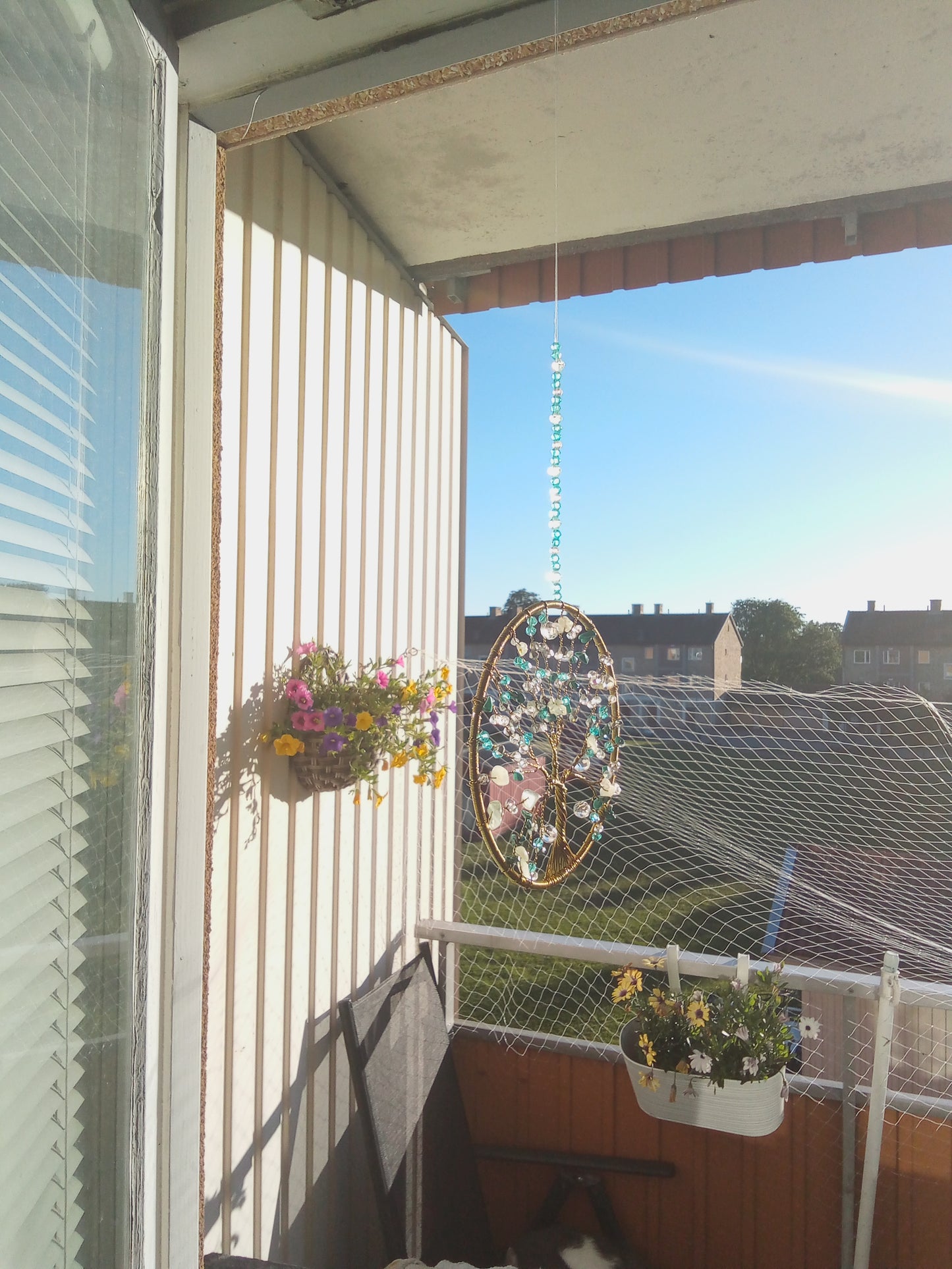 Suncatcher Livets träd – Jade, Aventurin & Turkos