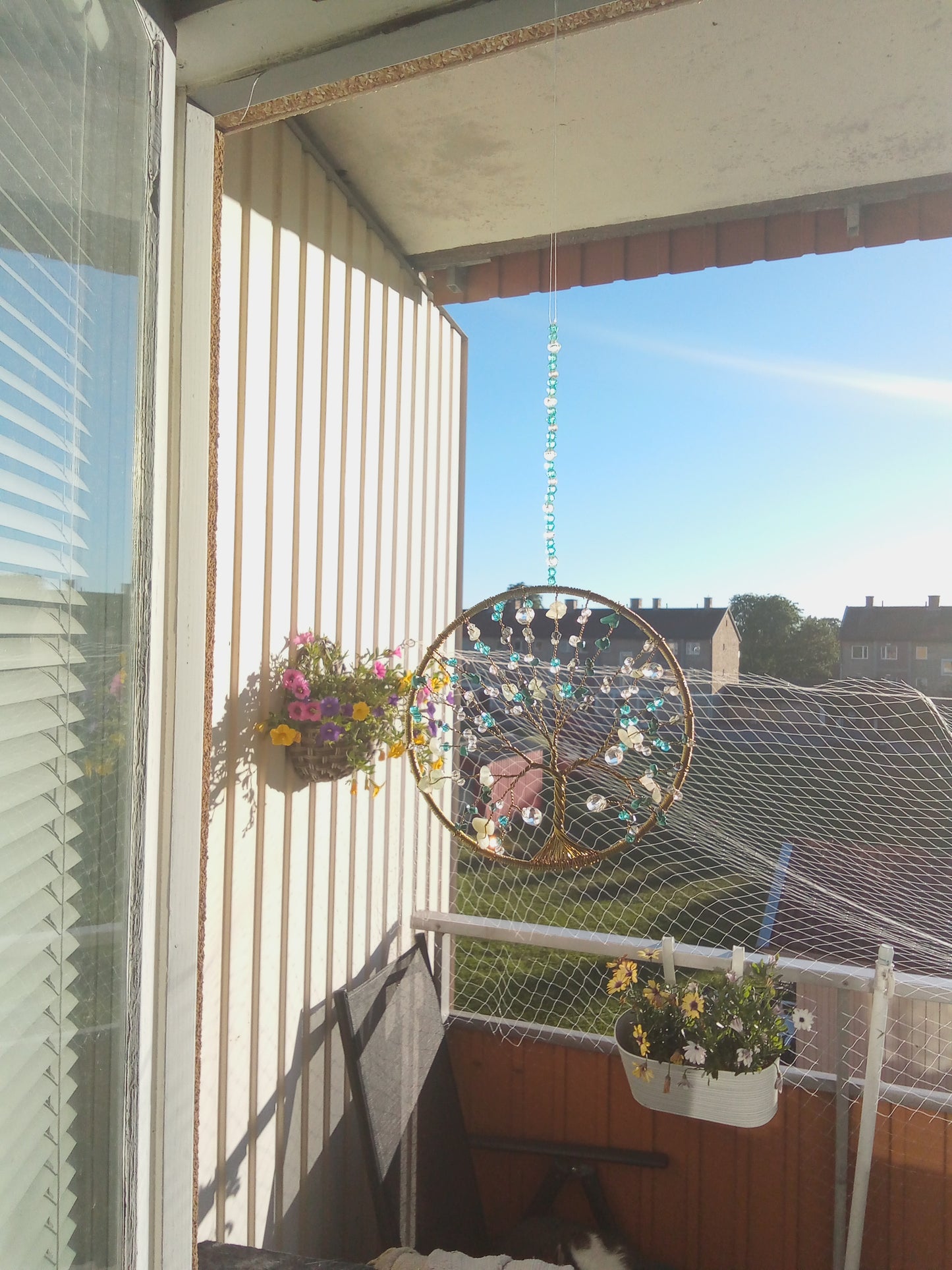 Suncatcher Livets träd – Jade, Aventurin & Turkos