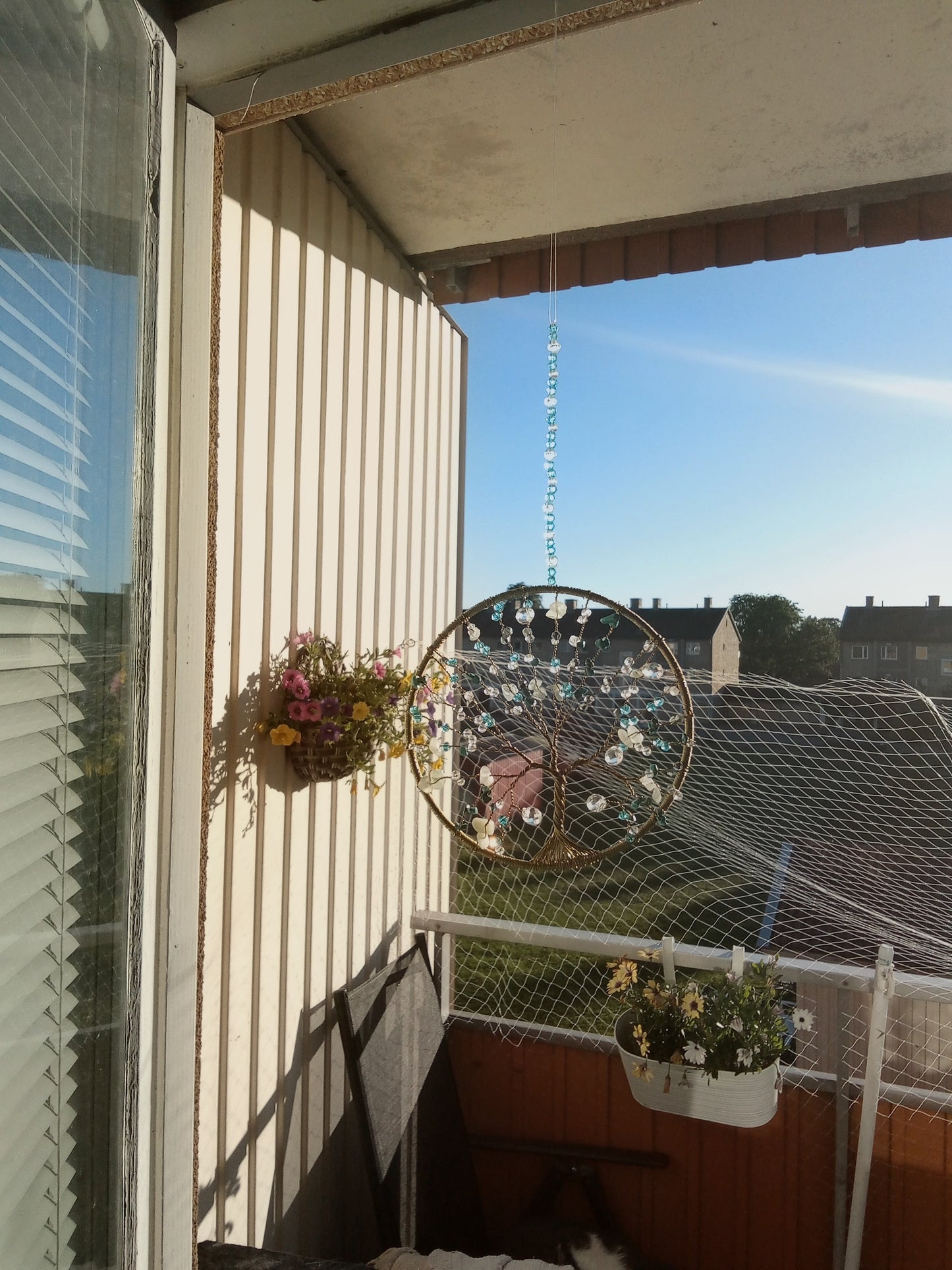 Suncatcher Livets träd – Jade, Aventurin & Turkos