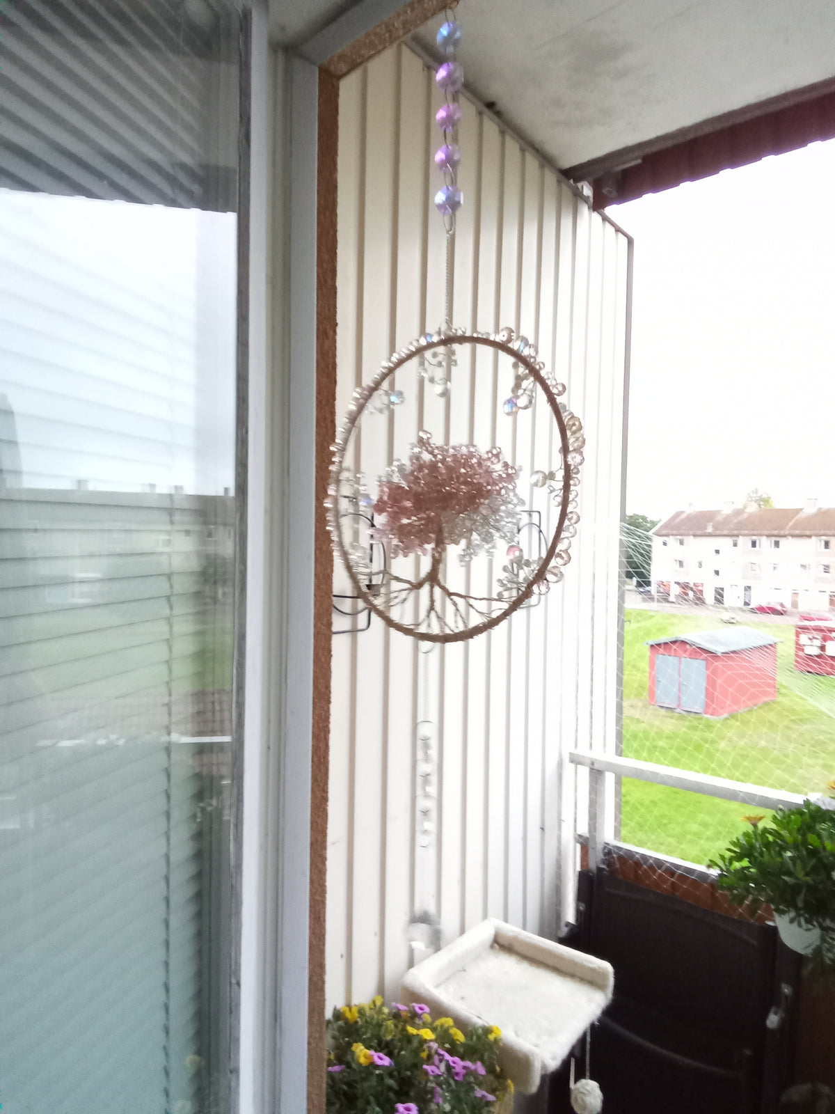 Suncatcher Livets Träd med Kristaller