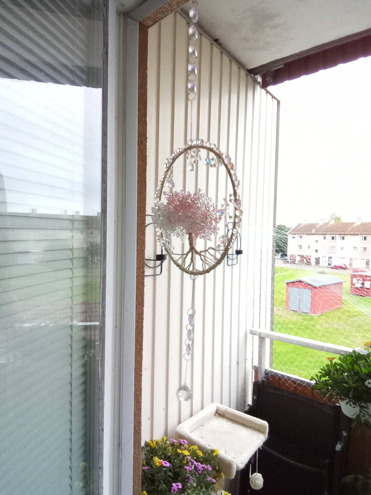 Suncatcher Livets Träd med Kristaller