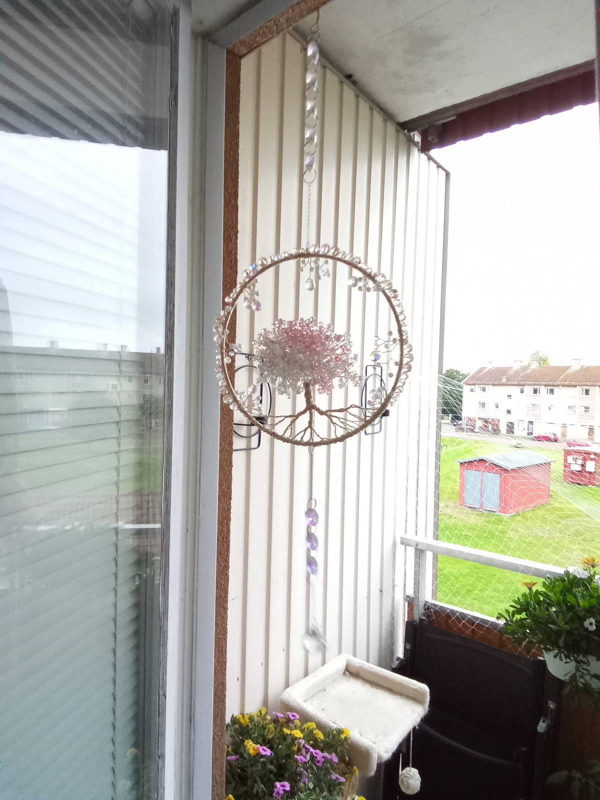 Suncatcher Livets Träd med Kristaller