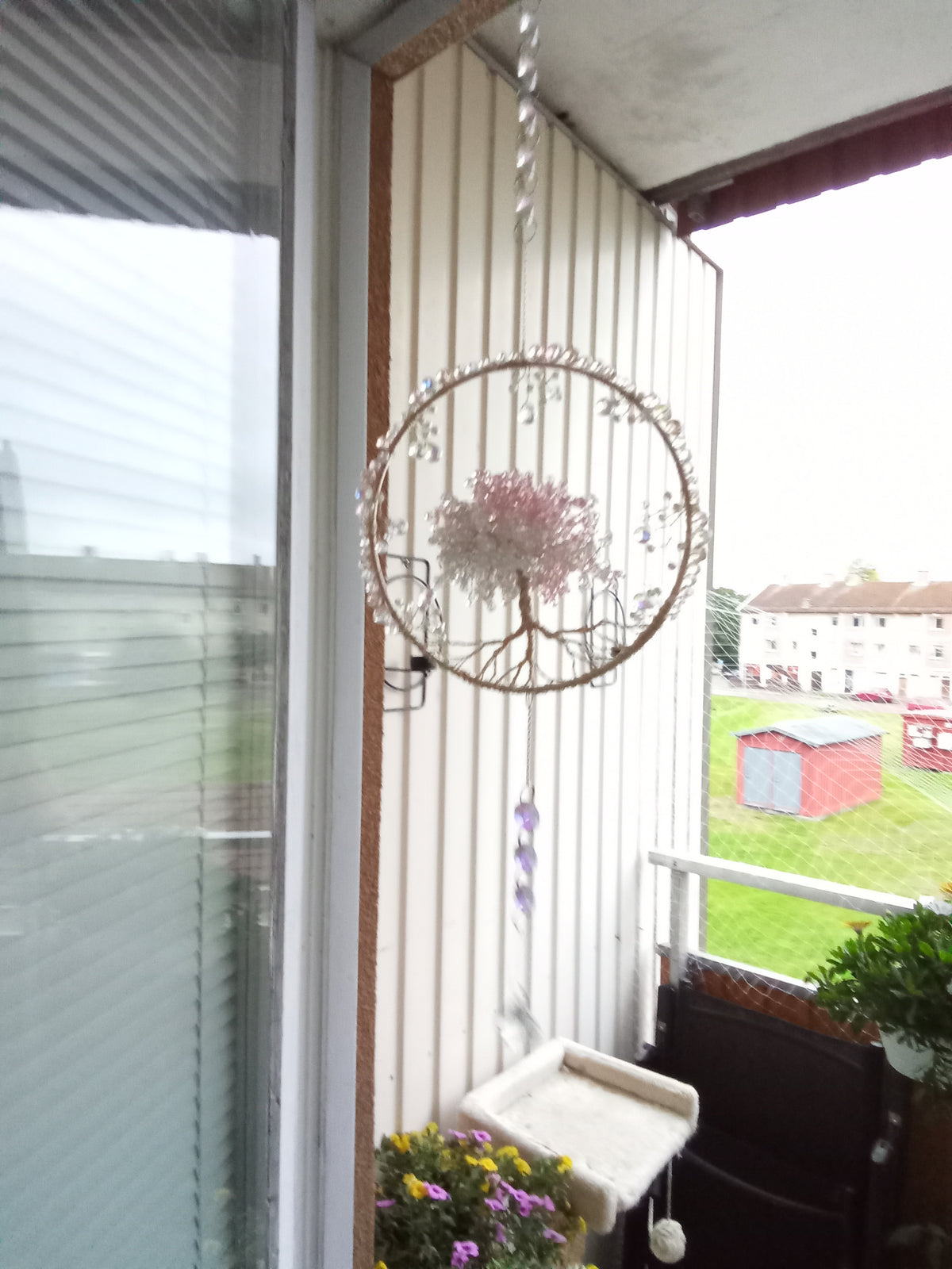 Suncatcher Livets Träd med Kristaller