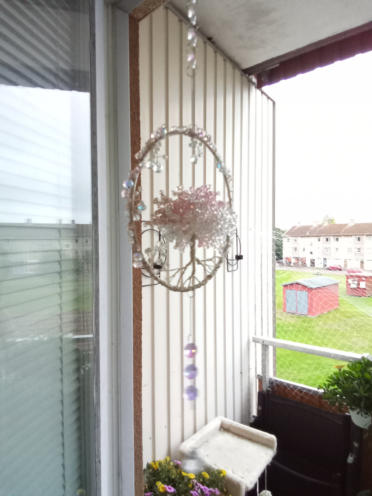 Suncatcher Livets Träd med Kristaller