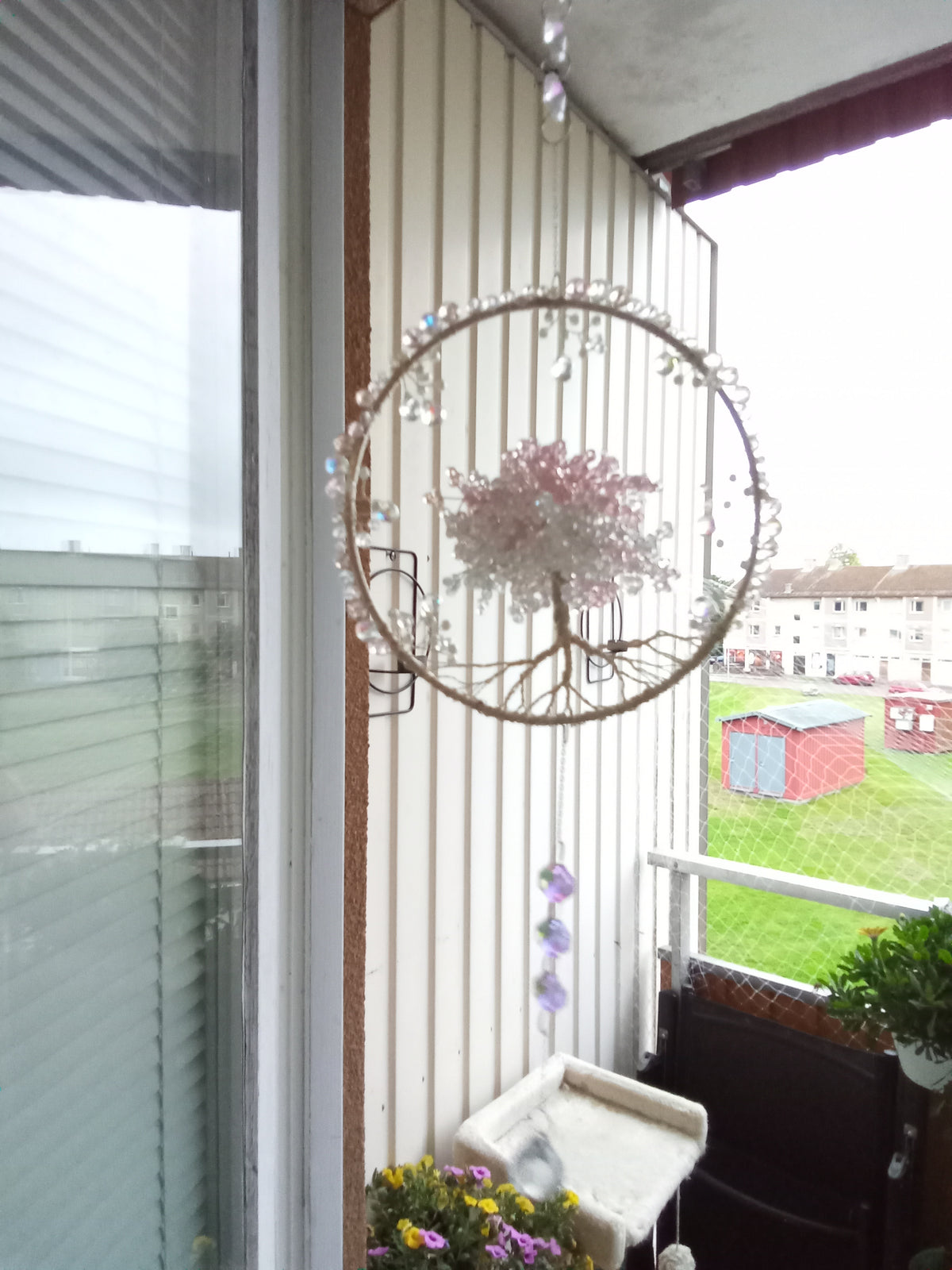 Suncatcher Livets Träd med Kristaller