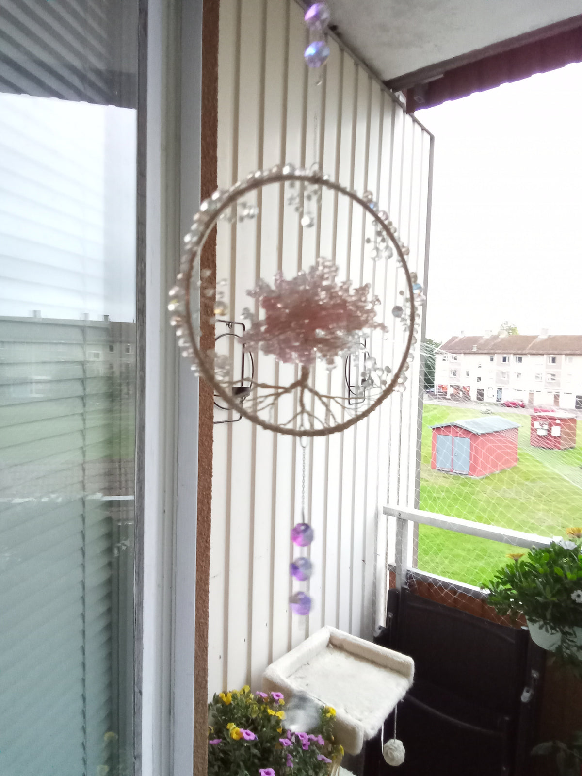 Suncatcher Livets Träd med Kristaller