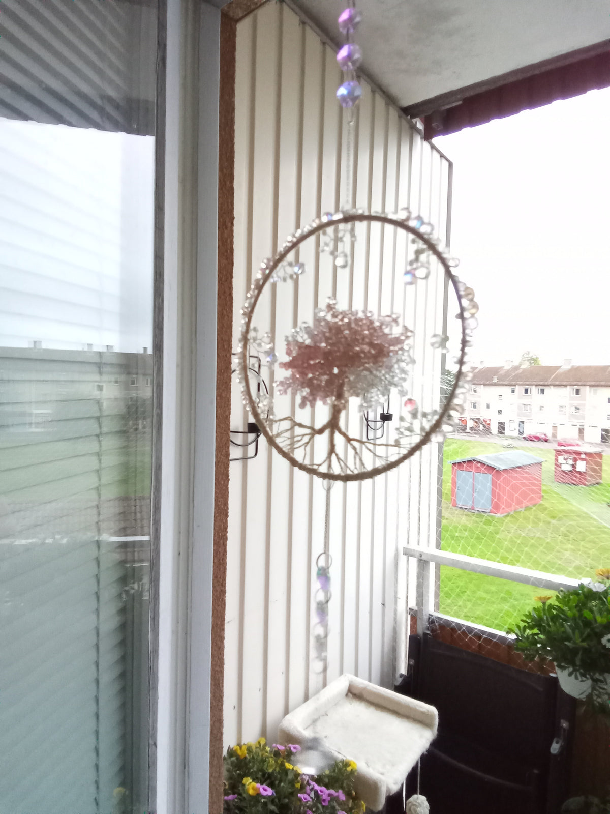 Suncatcher Livets Träd med Kristaller