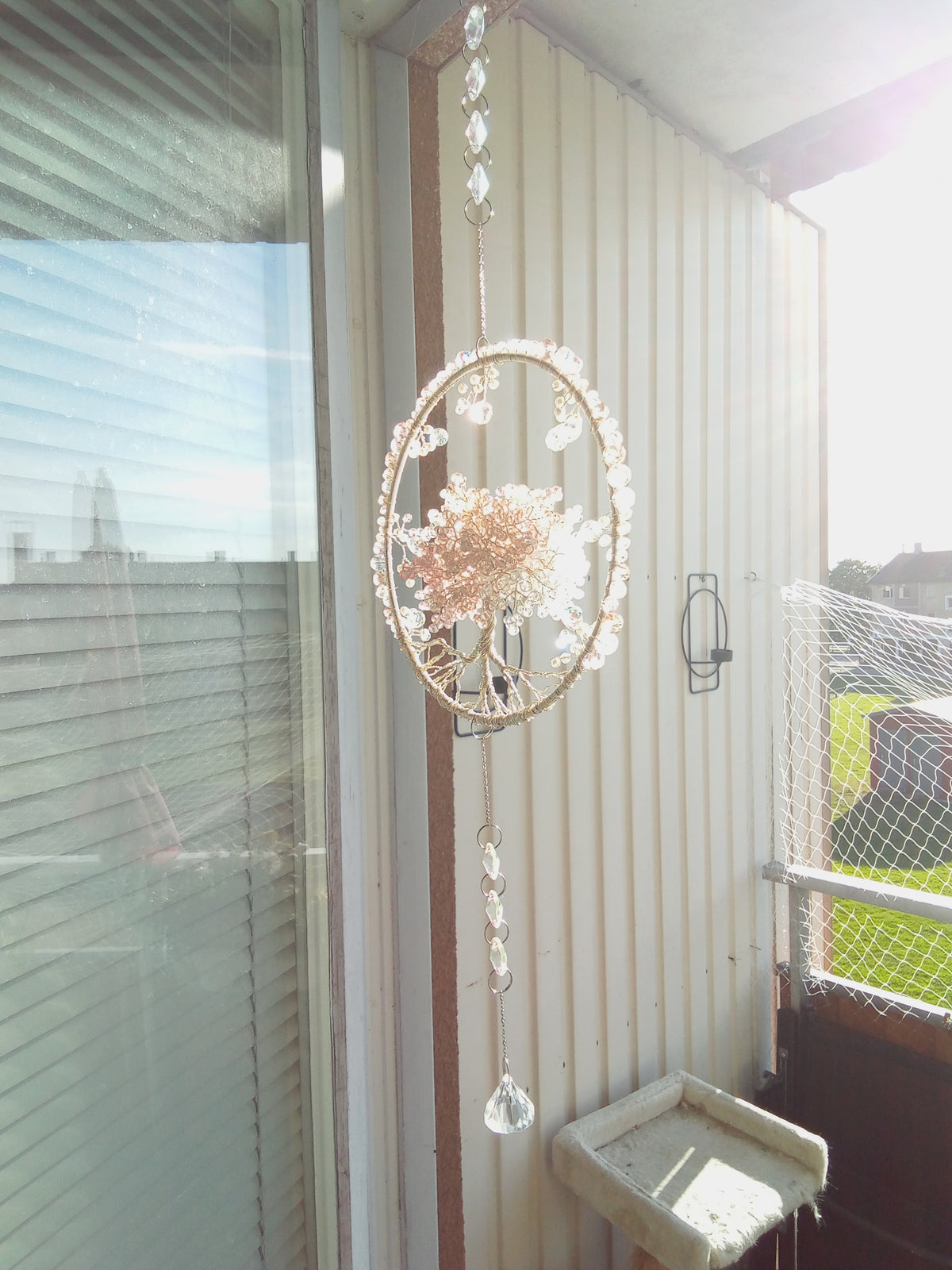 Suncatcher Livets Träd med Kristaller