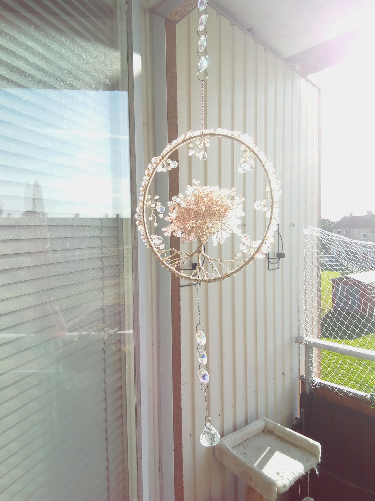 Suncatcher Livets Träd med Kristaller