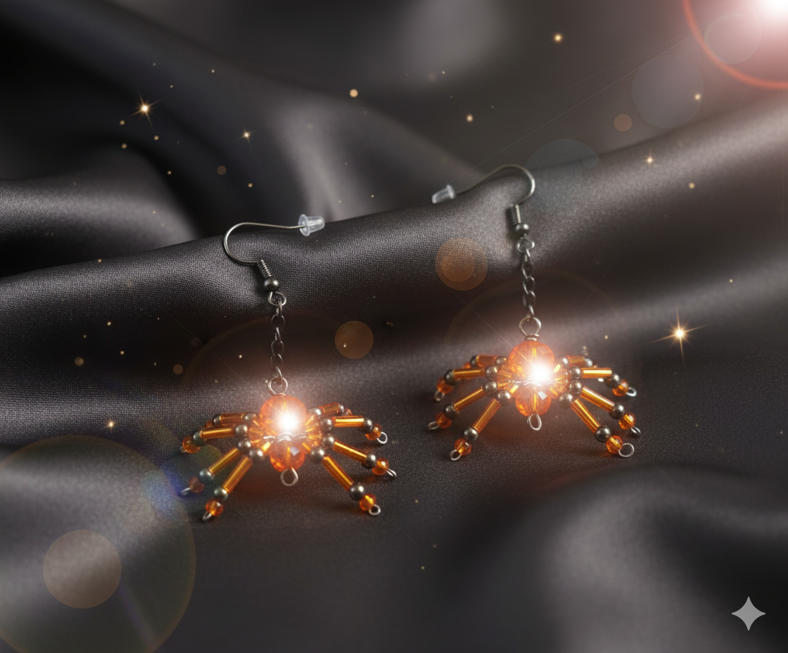 Halloween Spindelörhängen