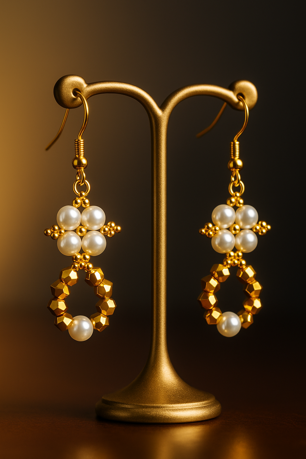 Lyxig örhängesdisplay